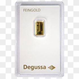 1g Gold Bar Degussa 15617 "  Src="https - Degussa 1g Gold Bar, HD Png Download - gold bars png